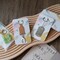 100 Pieces Keychain Display Cards with Self-Sealing Bags, 3'' x 4.7'' Keychain Cards Holder for Display Keyring Cards Jewelry Packaging Supplies (Plant)